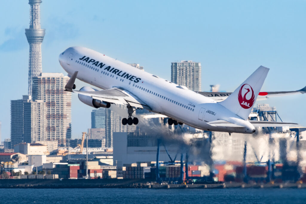 Japan airlines - départ aéroport haneda japon - sans visa